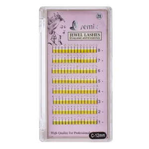 Высококачественное искусственное наращивание, новые профессиональные Y ресницы для наращивания с белым бриллиантом длиной 12 мм 14 мм