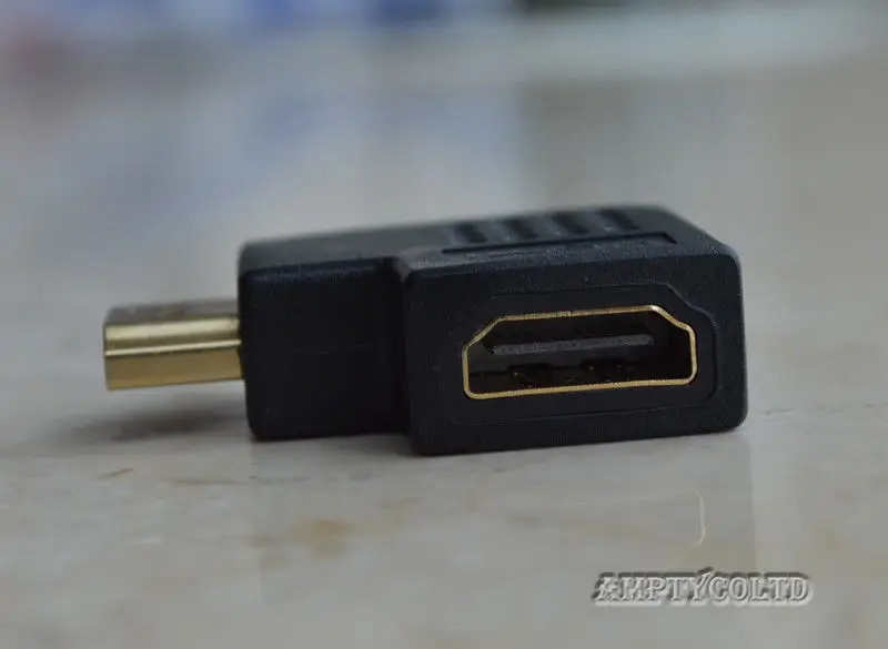 KELUSHI штекер к женскому M/F HDMI правый угол 90 градусов адаптер кабель соединитель