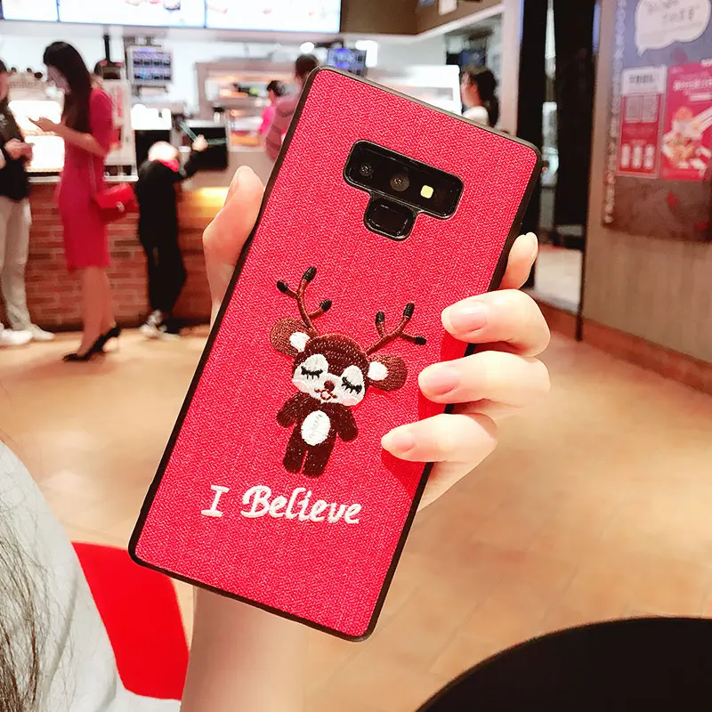 Rheinruby Embroidery Case For iPhone X XS XR Max 6S 7 8 Plus Cases Huawei P20 Pro Lite Galaxy Note 9 S8 S9 |