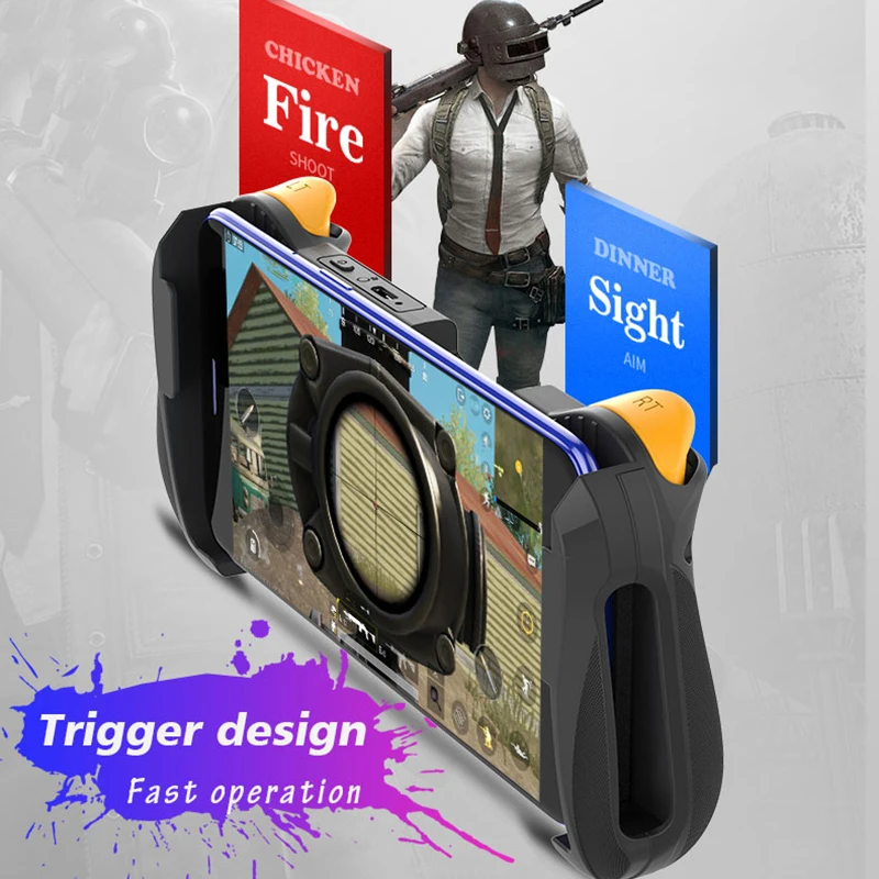 Bluetooth 4.0 Gamepad PUBG Controller Mobile Triggers Joystick Wireless Joypad For iPhone XS Android Tablet | Электроника