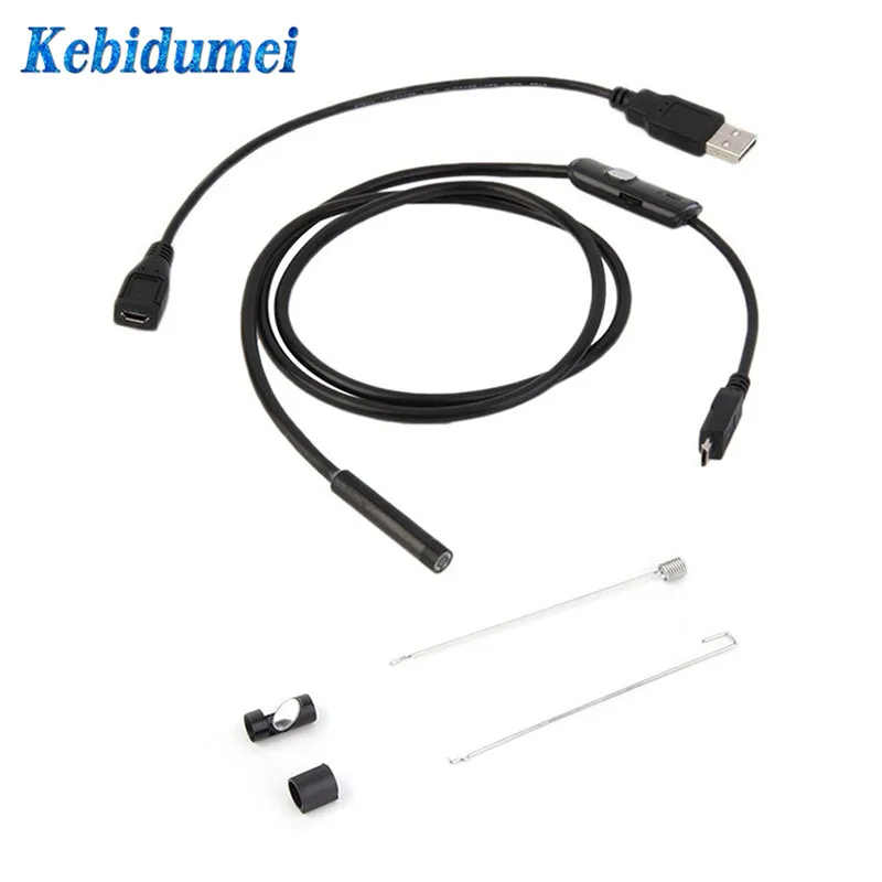 Эндоскоп kebidumei водонепроницаемый мини бороскоп 7 мм 720P HD USB|Камеры