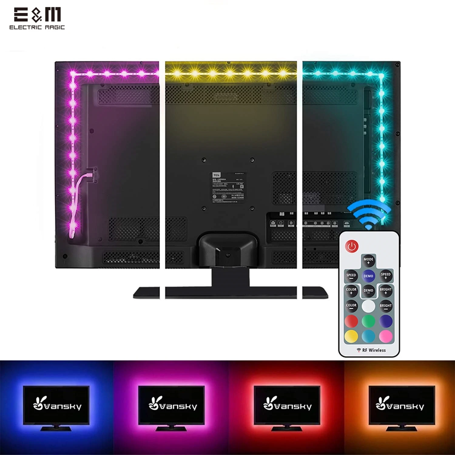 Customized LED RGB Dream Color Ambilight Ambibox PC Monitor Display TV Screen Synchronization Background Lamp