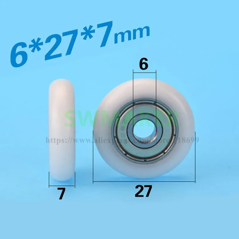 SWMAKER 6*27*7 мм 3 d печатная машина нейлоновый мешок пластиковый пакет фотоподшипник