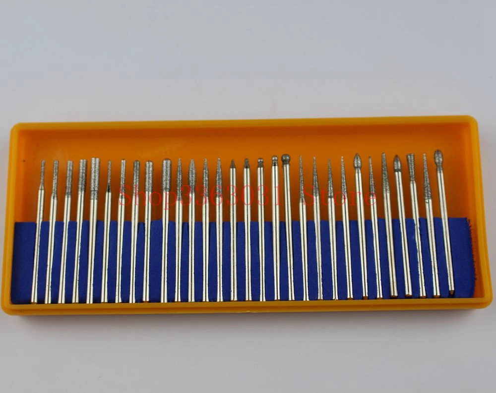 2 компл./лот Dental Diamond Burs goldsmith steel bur|burs dental|burs diamond |