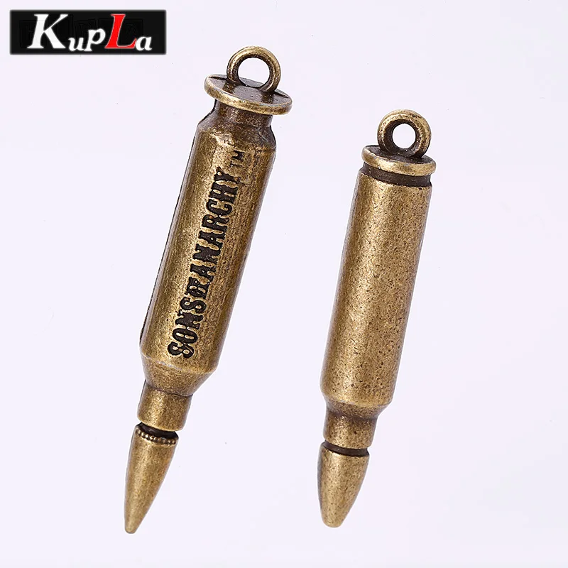 Античные латунные металлические пулевые подвески для оружия модные аксессуары