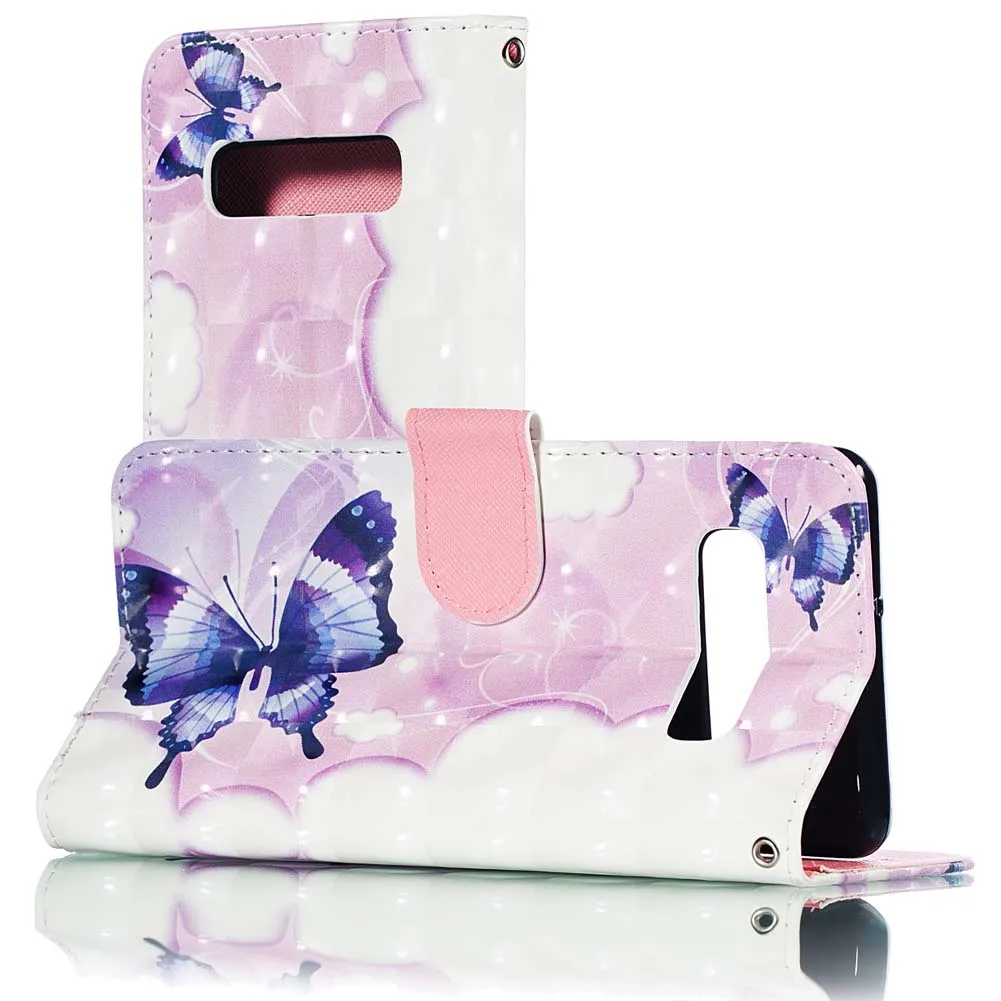 Флип кейс для Samsung Galaxy S10 S 10 Plus S10Plus G975 SM G975F/DS G975U1 чехол 3D кожаный