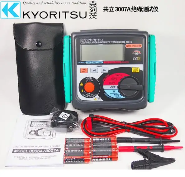 Цифровой тестер изоляции/непрерывности KYORITSU 3005A/3007A 250 В/500 В/1000 в | Инструменты
