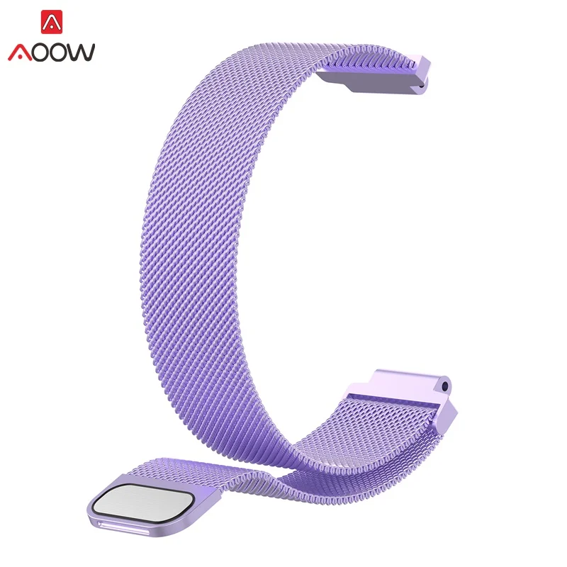 AOOW Milanese Loop Магнитный металлический Нержавеющая сталь ремешок для смарт-часов Garmin Forerunner 220/230/235/620/630/735 часы сменные ремешки
