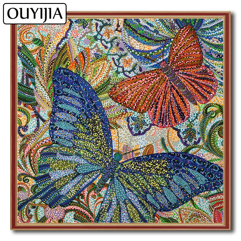OUYIJIA бабочка мультфильм Животные 5D DIY алмазная живопись рукоделие вышивка