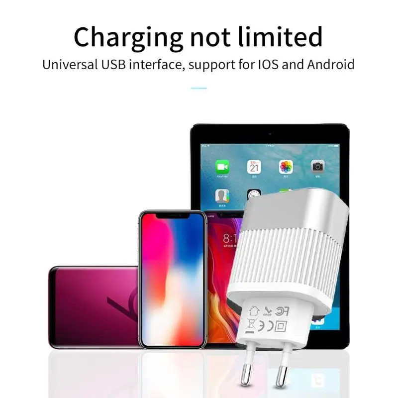 HOCO C40A зарядное устройство для телефона, двойное USB дорожное настенное зарядное устройство, цифровой дисплей, штепсельный адаптер для мобильного телефона, зарядка для телефона планшета