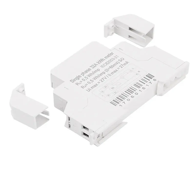 18mm Din Rail Single Phase Analog Counter Electricity Power Consumption Wattmeter Energy Meter Watt kWh 5-32A AC 230V DDS-518C |