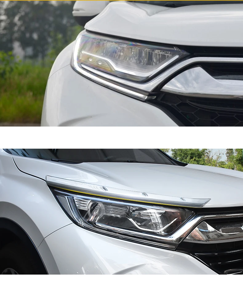 Для Honda CRV CR V 2017 2018 ABS Chrome передсветильник фара Накладка для бровей декоративная