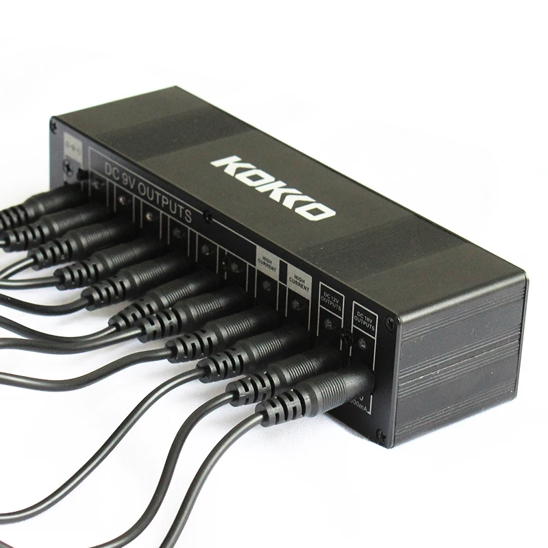 Kokko гитарная педаль блок питания 10 изолированный выход 9 V 12 18 с короткого