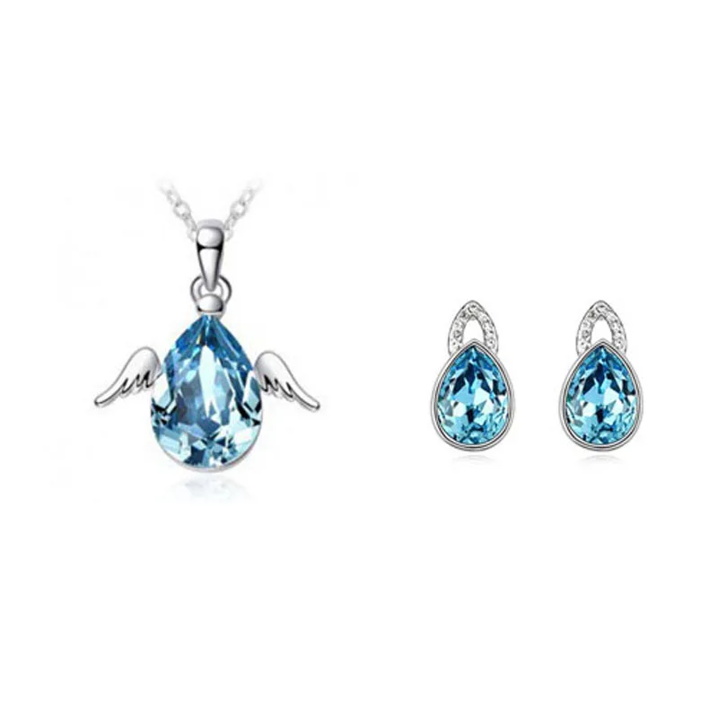 Лидер продаж! Женское ожерелье с подвеской серьги-гвоздики маленькие ангелы