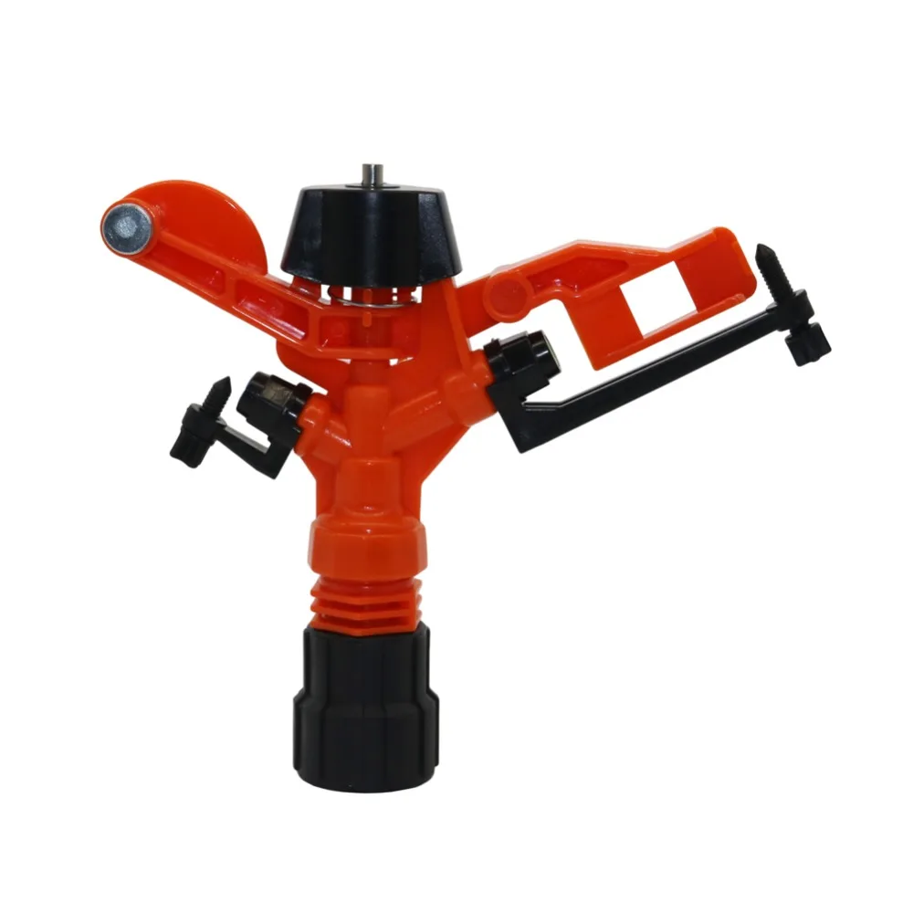 Agriculture Rotating Sprinkler with  1" Female thread to 3/4" male thread Lawn Irrigation Adjustable Water Nozzle 10 Pcs