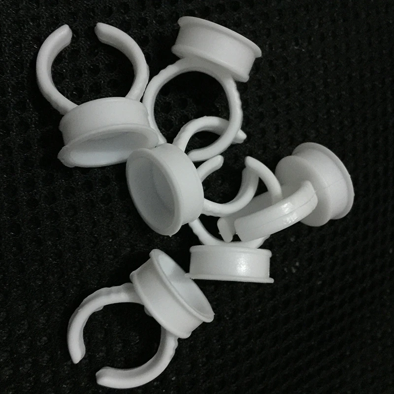 100 шт. кольца для микроблейдинга пигментного клея держатель тату-чернил