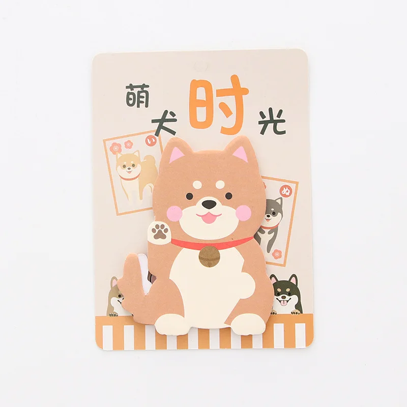 Japanese Akita 1 шт. каваи щенок записная книжка это заметки милая собака креативный блокнот для заметок Офис школа Papelaria декоративные Липкие заметки - Цвет: Japanese Akita