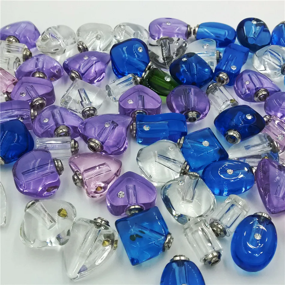 100 штук смешанные дизайны хрустальные флаконы подвески для флаконов духов