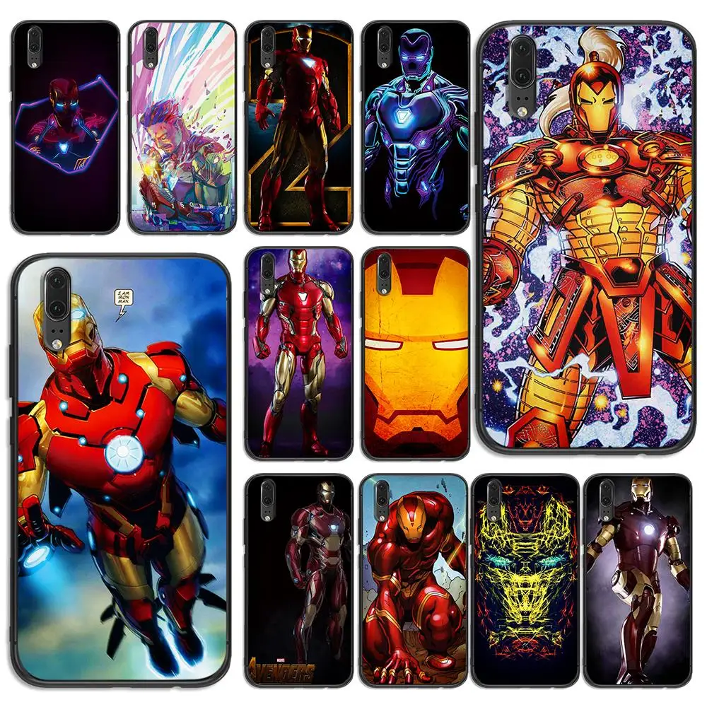 Мягкий чехол-накладка для телефона Marvel iron man huawei Honor 6A 7A 3GB Pro 7X 8X 8C 10 Lite Note |