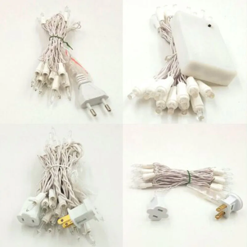 

35/20 Peach Cotton Balls LED String Fairy Lights Christmas Holiday Light Garlands AC Battery Powered Home wedding Decoration 126