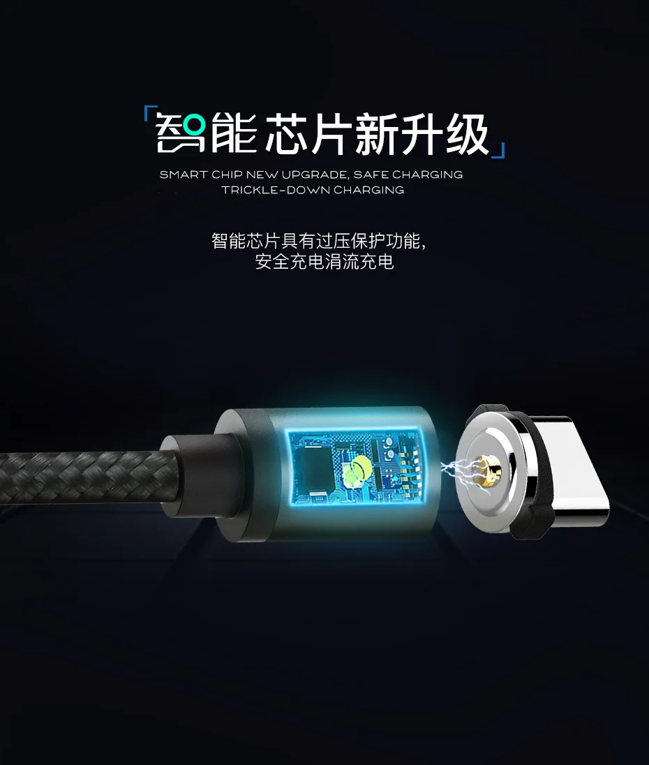 Магнитный usb-кабель EGEEDIGI для iPhone Xs Max Xr Xs X 8 7 6 Магнитный зарядный кабель для передачи данных Магнитный зарядный шнур