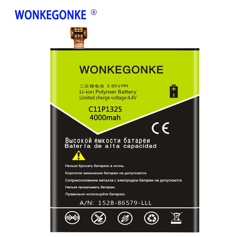 Аккумулятор WONKEGONKE C11P1325 для ASUS ZenFone 6 ZenFone6 A600CG T00G A601CG|Аккумуляторы мобильных