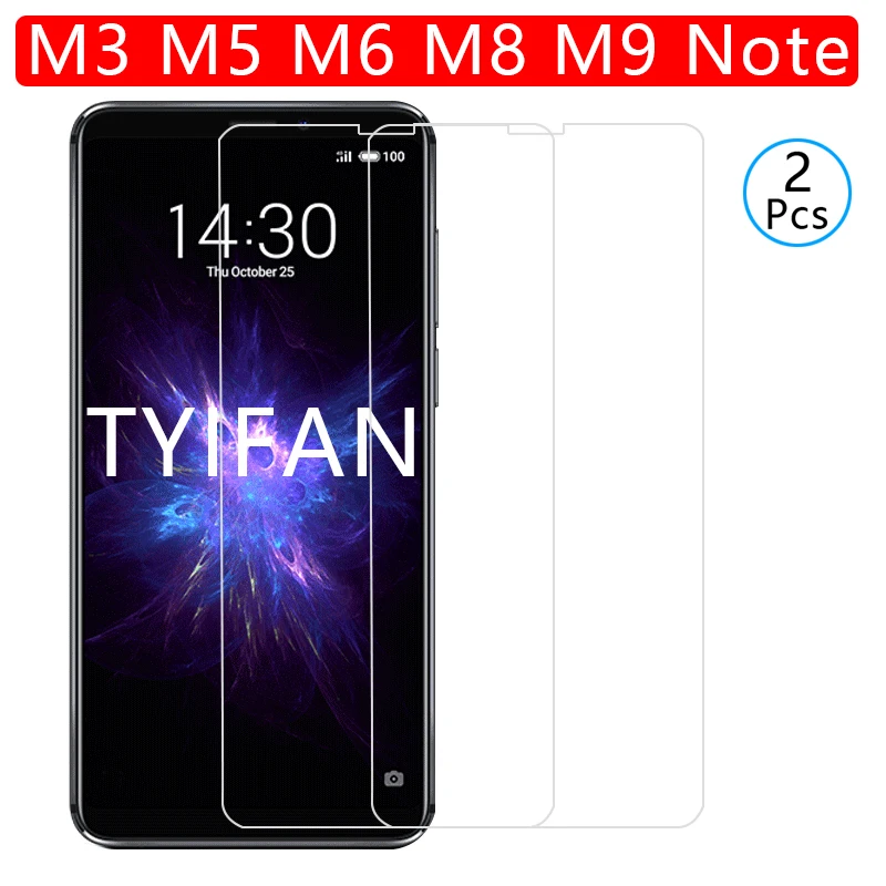 2 шт закаленное стекло для meizu m3 m5 m6 m8 m9 note Защитное экрана maisie m 3 5 6 8 9 не