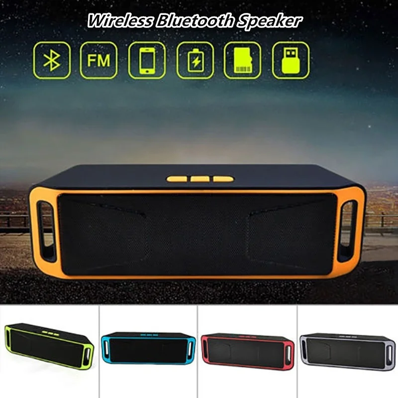 Knotolus мини Беспроводной Bluetooth Динамик USB Flash TF FM Радио стерео Super Bass MP3 игрока на