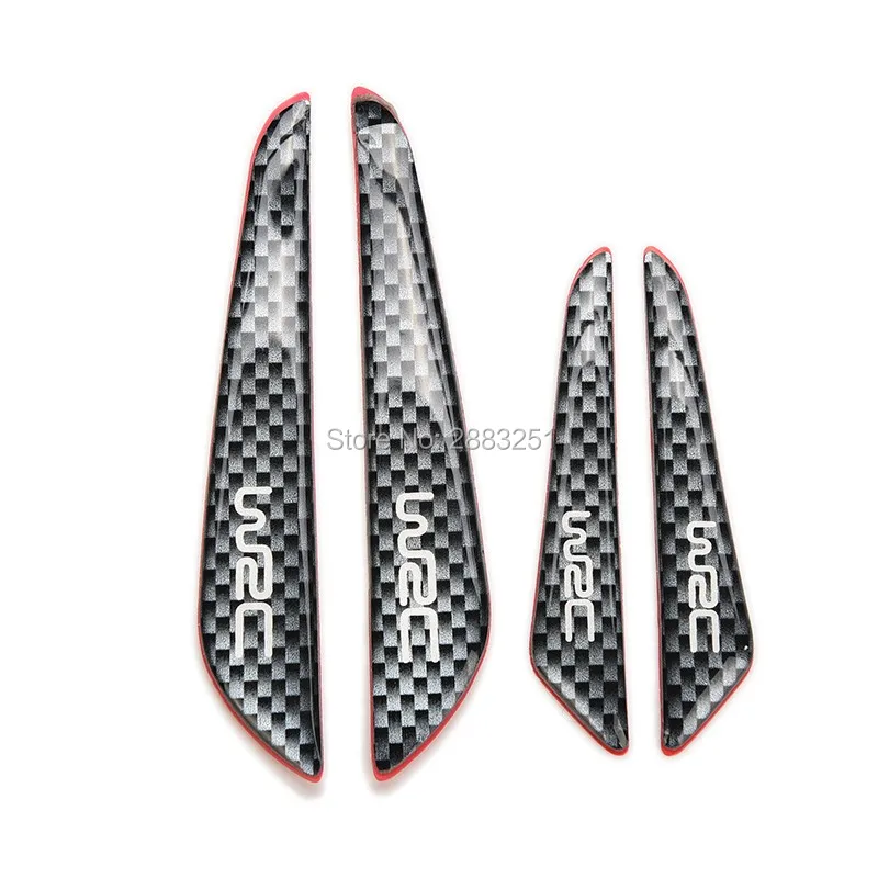 Стайлинг автомобиля защита двери из углеродного волокна боковая кромка наклейка