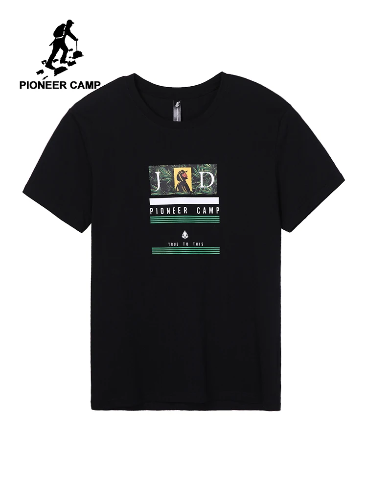 Пионерский лагерь 2019 летняя футболка с коротким рукавом принтом растений и букв