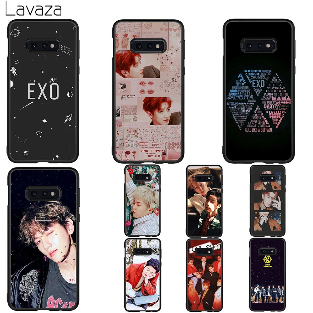 Lavaza Kpop EXO Soft Case for Galaxy A3 A5 2016 2017 A6 plus A7 A8 A9 J6 2018 A10 30 40 50 70 |