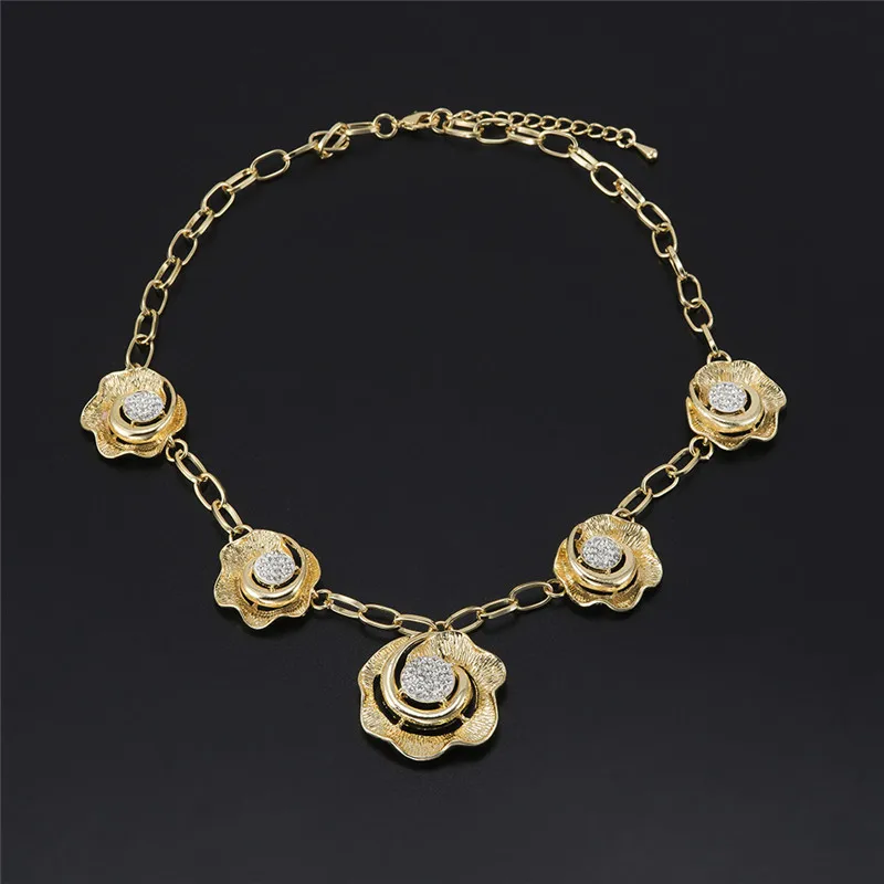 BAUS модный итальянский классический хрустальный цветок серьги подвески браслеты