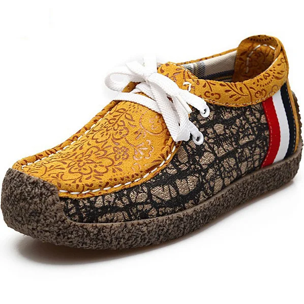 0178 Women's Slip On Sneakers Loafers Casual Geniune Leather Cowhide Low Top Flats Shoes | Обувь