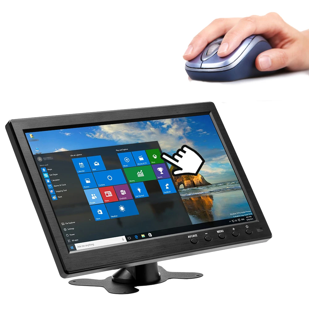 AMPrime 10 1 &quotTFT lcd Автомобильный подголовник монитор VGA/HDMI/AV/USB/SD порт совместимый