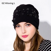 gzhilovingl autumn winter women knitted cap casual beanies for women pure color hip hop slouchy skullies bone caps hats gorras