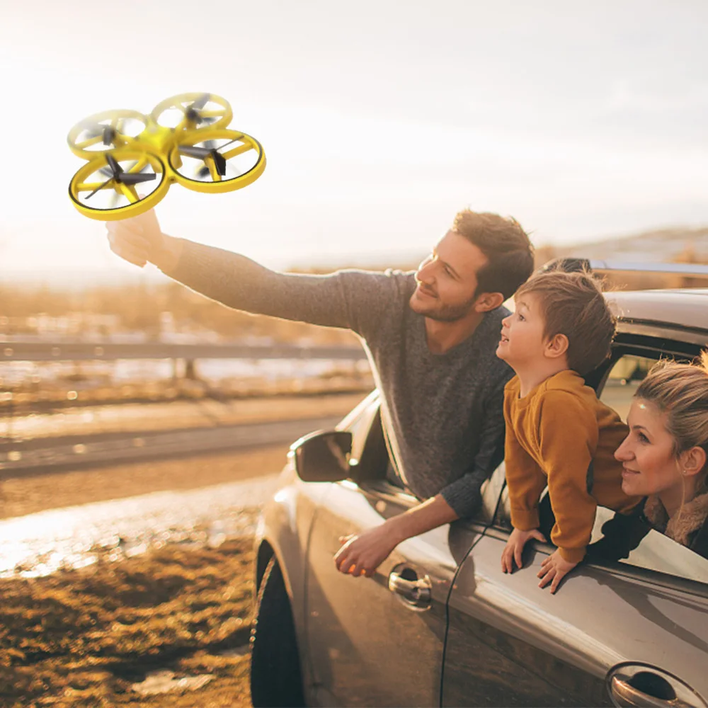 Мини Drone часы RC дроны Квадрокоптеры 4 оси Безголовый режим один ключ возвращение