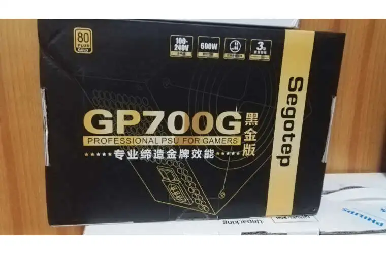 Segotep GP700P 80plus Gold PSU полный модульный блок питания Настольный ПК 600 Вт ATX 12 в активный PFC широкий диапазон 100-240 В для компьютера