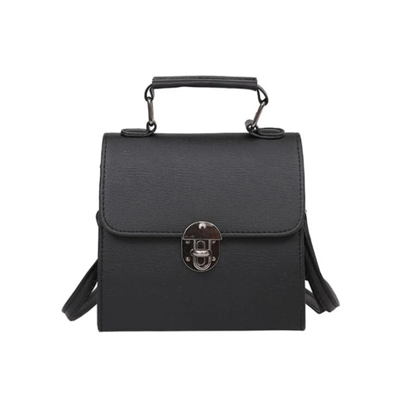 New Female Solid Portable Bags Women PU Leather Bag Woman Shoulder Lady Flap Bolsa Ladies Handbags Vintage BS984 | Багаж и сумки