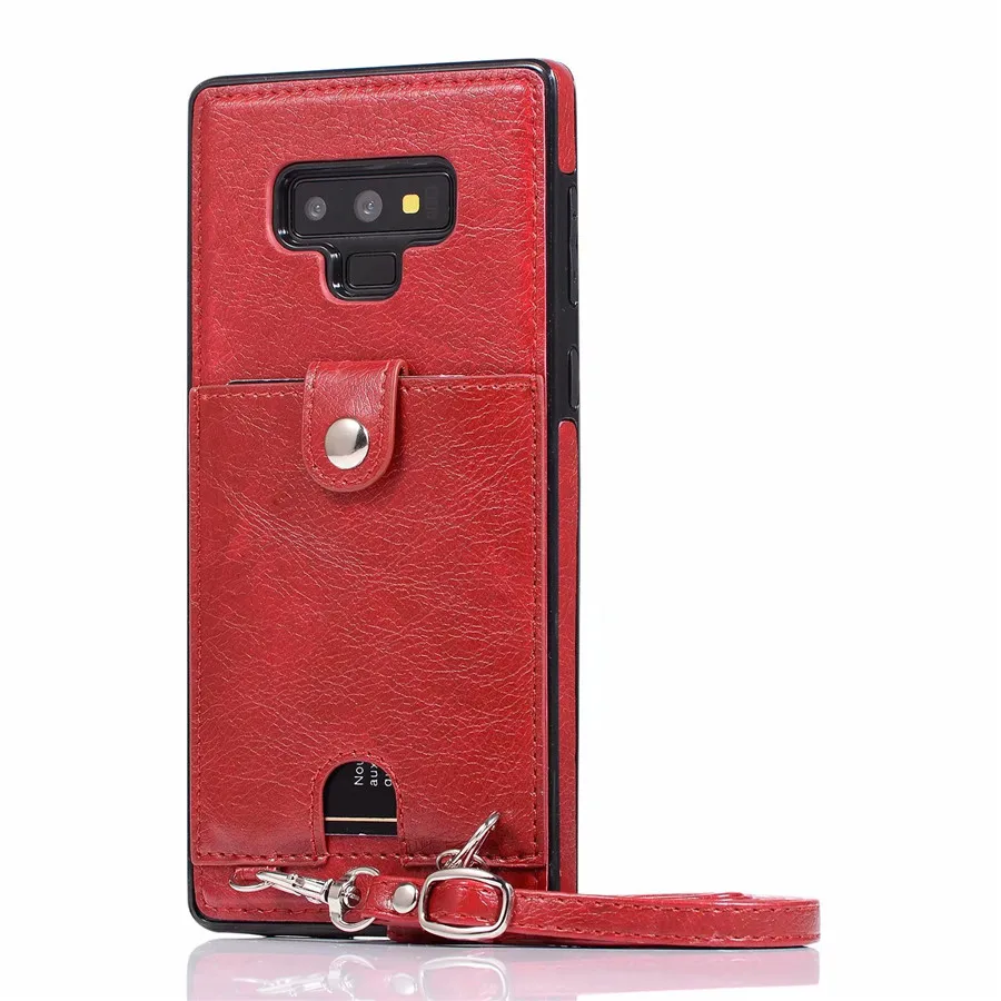 VALAM Мода флип чехол для samsung S8 S8 Plus Note 8 примечание 9 Грязезащищенная бумажник чехол для samsung S7 S9 S9plus анти стук - Цвет: Red
