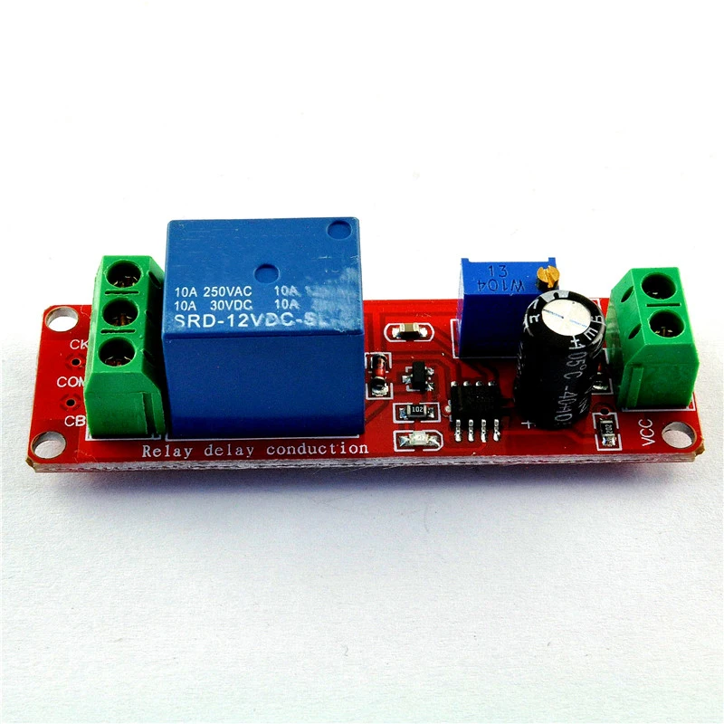 

NE555 delay module single steady state switch delay switch (12V) auto electrical delay