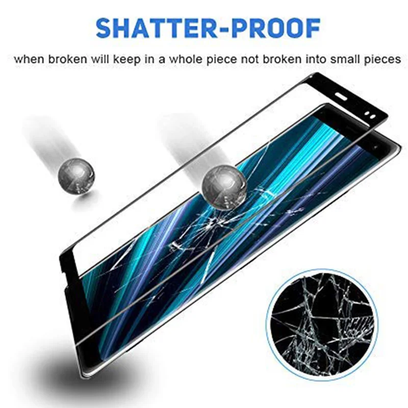 Защита для экрана от микроданных Sony Xperia XZ4 3D полностью изогнутое закаленное