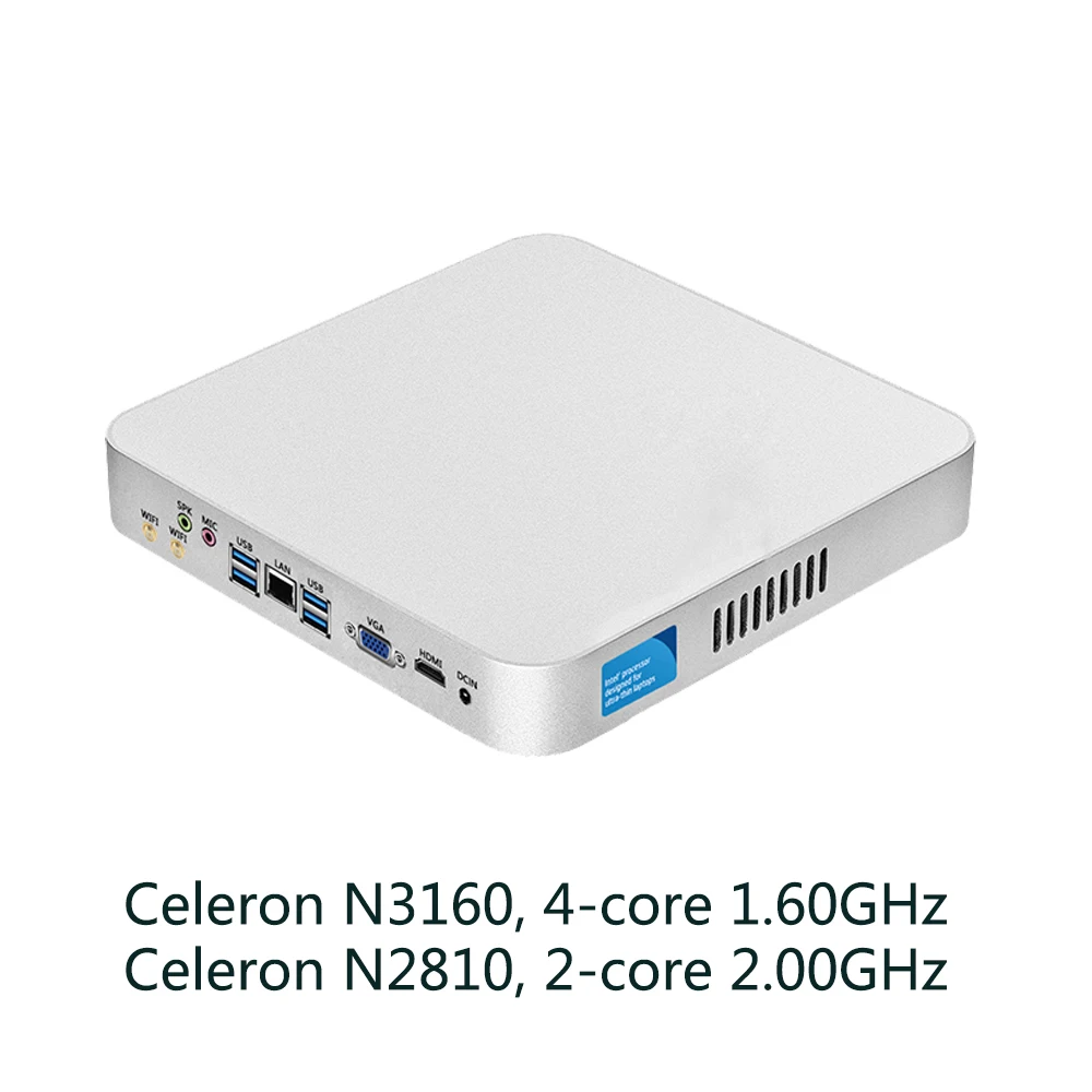 Мини-ПК Celeron N3150 четырехъядерный 1,60 ГГц Celeron 1007U J1900 Windows 10 компьютер wifi HDMI USB3.0 семейный компьютер