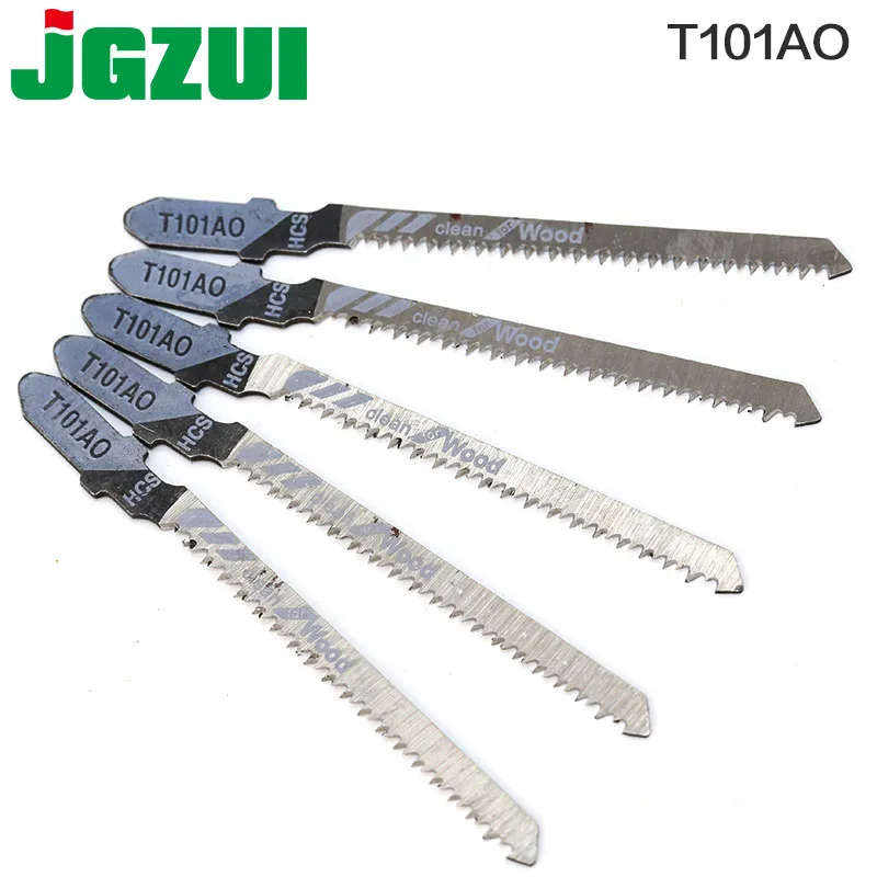 

5pcs T101AO Jigsaw Blade Set High Quality Jig Saw Blades Clean Cut Wood Cutting Tool 1.5-15mm rct