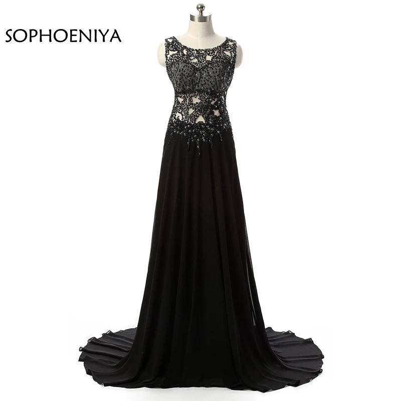 

Новое поступление; шифоновое вечернее платье трапециевидной формы с круглым вырезом и бусинами; вечернее платье; модель 2020 года; Abendkleider Vestido...