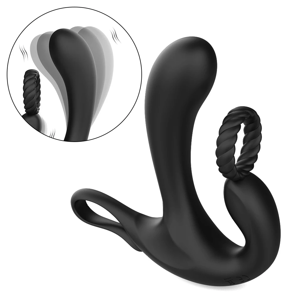 10 режимов мужской силиконовый массажер простаты Анальный Вибратор Анальная