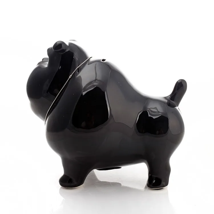 Керамическая копилка в виде американского бульдога собаки домашний декор