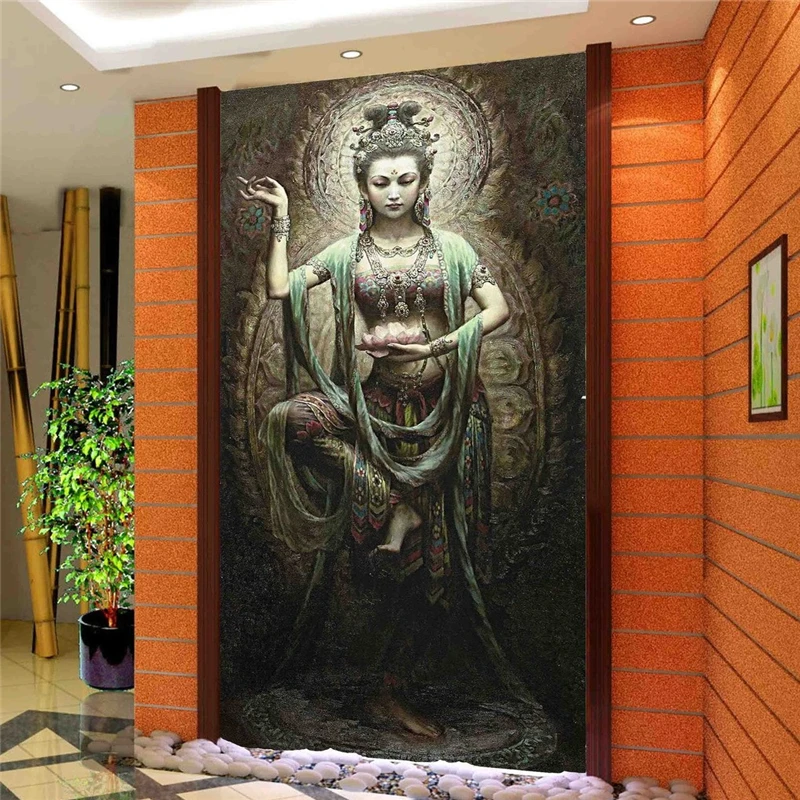 Beibehang-mural de Duhuang volador para sala de estar, papel tapiz de fondo de TV, 3D mural de pared, decoración del hogar, papel de pared