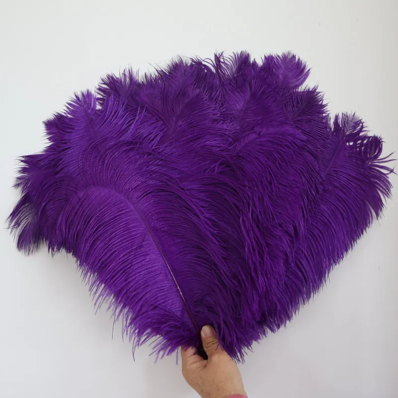 35-40 см/14-16 дюймов темные пурпурные перья страуса декоративные платья-Хлопушки для