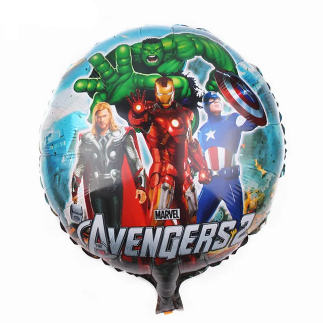 The Avengers Lucky 10 шт./лот 18 дюймов Мстители Железный человек паук мультфильм шары Супер Герои фольга гелиевые воздушные шары для украшения вечеринок Globos - Цвет: The Avengers