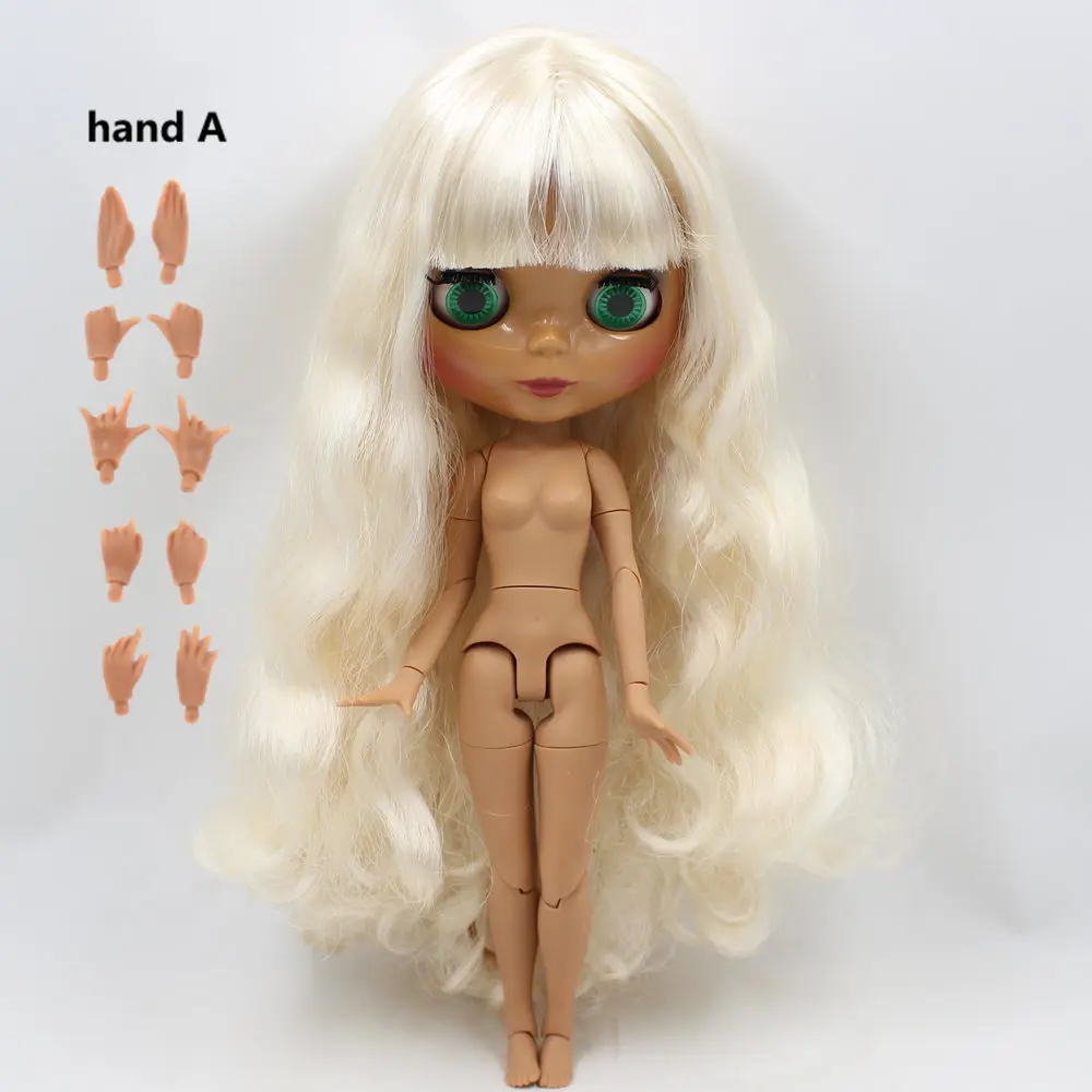ICY Nude Factory Blyth Doll Serires № 6025 светильник золотые волосы суставы тела шоколадная кожа с большой грудью 1/6 BJD - Цвет: like the picture